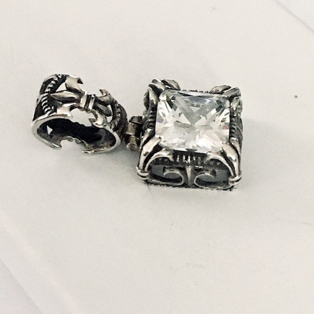 SILPADA Sterling Silver CZ Uptown Pendant S0979 - Picture 5 of 12